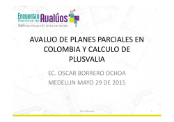 Planes Parciales en Colombia