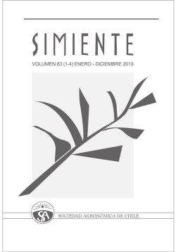 Simiente 83 - Sociedad Agronómica de Chile