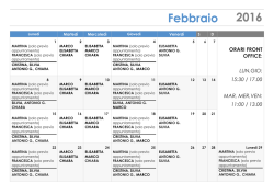 Calendario e indirizzi Tutor Erasmus - LLPManager