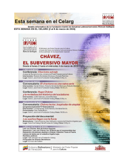 Esta semana en el Celarg (2 al 8 de marzo de 2015)