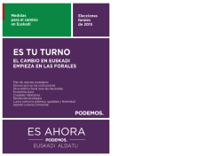 Programa Podemos Elecciones Forales Euskadi 2015