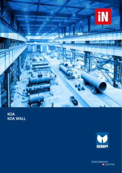 KOA KOA WALL - Performance in Lighting