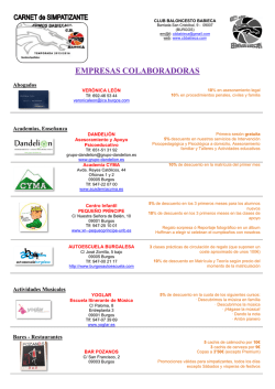Listado de Colaboradores del Simpatizante