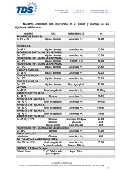 Descarga PDF - TDS Refrigeraci&oacute;n Industrial