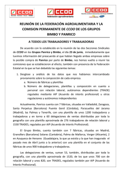 ccoo bimbo panrico