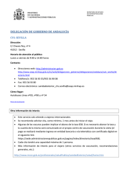 Listado de centros de vacunaci&oacute;n internacional (CVIs)