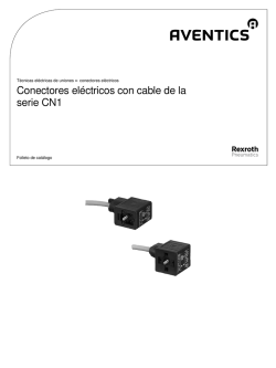 Conectores eléctricos con cable de la serie CN1