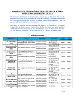 convenios de promoci&oacute;n de descuentos v&iacute;a