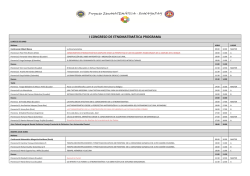 I CONGRESO DE ETNOMATEMÁTICA PROGRAMA