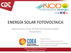 ENERG&Iacute;A SOLAR FOTOVOLTAICA