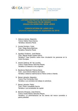 alumnos matr - Facultad de Derecho