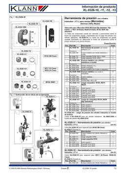 Información de producto KL-0326-10, -11, -12, -13