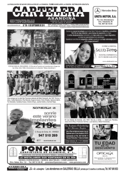 Nº789 - Cartelera Arandina