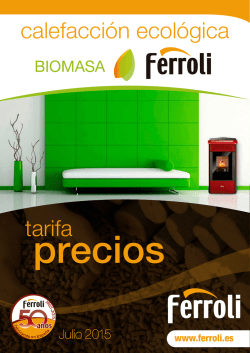 tarifa ferroli biomasa julio 2015