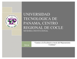 Informe 2014  - Centro Regional de Coclé
