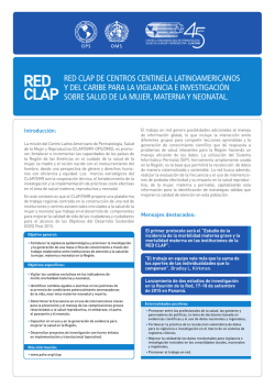 Red CLAP de Centros Centinela Latinoamericanos y