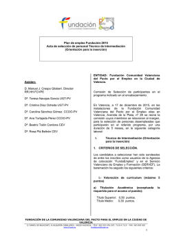 ACTA DE SELECCIÓN