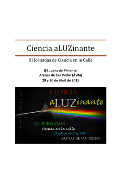 memoria de las jornadas