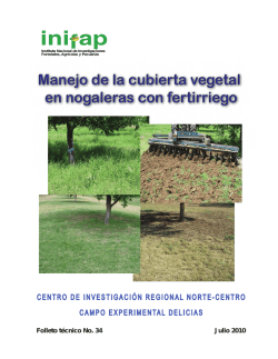 MANEJO DE LA CUBIERTA VEGETAL EN