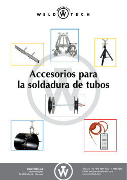 Accesorios para la soldadura de tubos - Weld-Tech