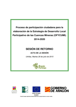 SESIÓN DE RETORNO - Aragón Participa