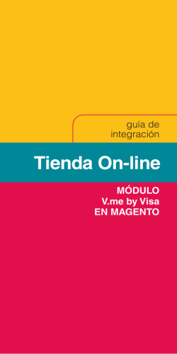 Guía de integración del módulo V.me by Visa en Magento