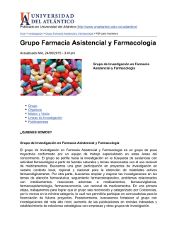 Grupo Farmacia Asistencial y Farmacología