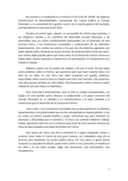 De acuerdo a lo establecido en el Art&iacute;culo 67 de la ley N&ordm; 18.695