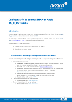 Configuración de cuentas IMAP en Apple OS_X_Mavericks