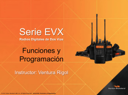 Serie EVX: Funciones y Programacion