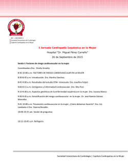 Factores de riesgo cardiovascular en la muj