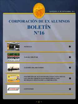 Bolet&iacute;n Interno N&deg; 16 CORPORACI&Oacute;N DE EX ALUMNOS