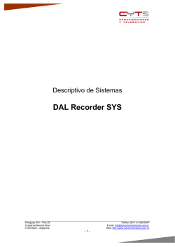 Descriptivo DAL Recorder SYS