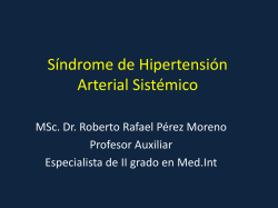 Sindrome de Hipertension Arterial Sistemico