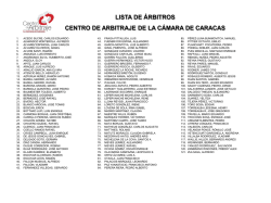 Diapositiva 1 - Centro de Arbitraje