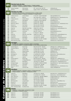 Cat&aacute;logo de Pr oveedor es