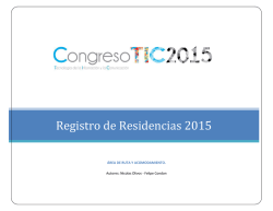 Registro de Residencias 2015