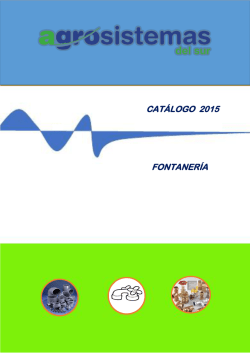 CAT&Aacute;LOGO 2015 FONTANER&Iacute;A