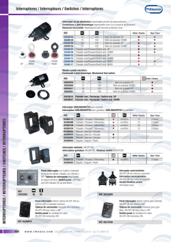 Interruptores / Interrupteurs / Switches / Interruptores INTERR