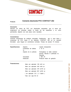 Cemento disolvente PVC CONTACT 202