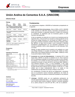 Unión Andina de Cementos S.A.A. (UNACEM)