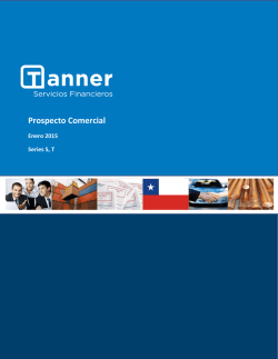 Prospecto Comercial - Tanner Servicios Financieros