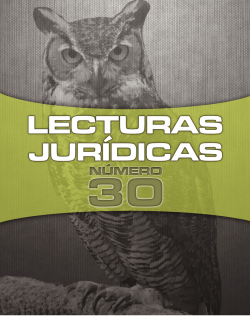 lecturas jurídicas 30 - Facultad de Derecho