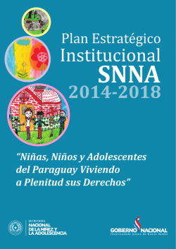 Plan Estratégico Intitucional - Secretaría Nacional de la Niñez y la