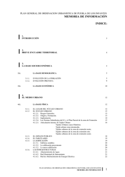 1 memoria de información indice