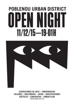Descárgate aquí la programación completa del Open Night 2015