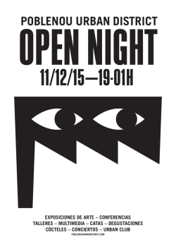 Desc&aacute;rgate aqu&iacute; la programaci&oacute;n completa del Open Night 2015