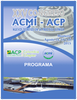 programa científico - American College of Physicians