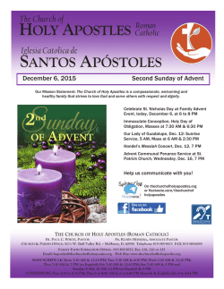 HOLY APOSTLES SANTOS APÓSTOLES