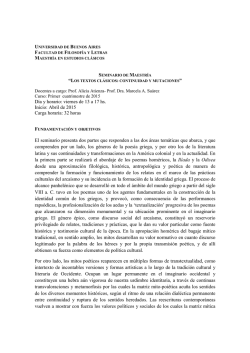 Programa Mutaciones 2015 - Posgrado de la Facultad de Filosofía y